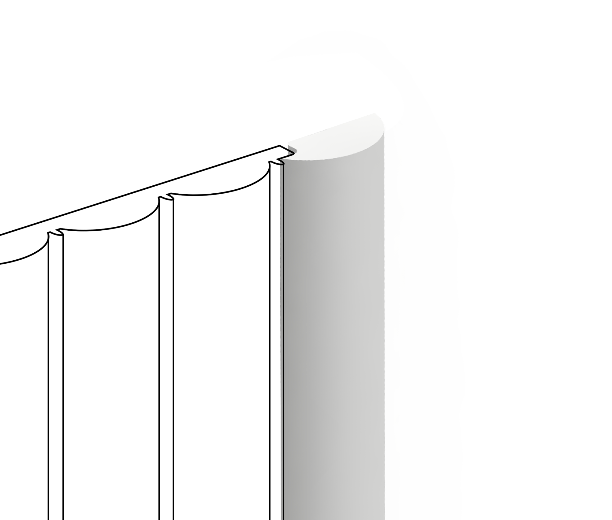 Финишный молдинг LF137B NP Hiwood 26,8мм×2,7м