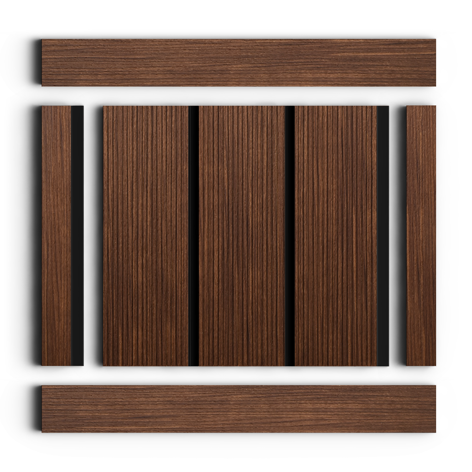 Панель декоративная LV127L BR396 Hiwood 120мм×12мм×2.7м