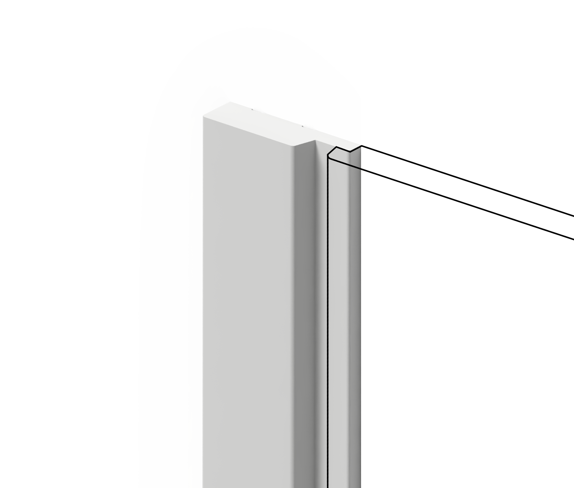 Финишный молдинг LF124A NP Hiwood 42мм×2,7м