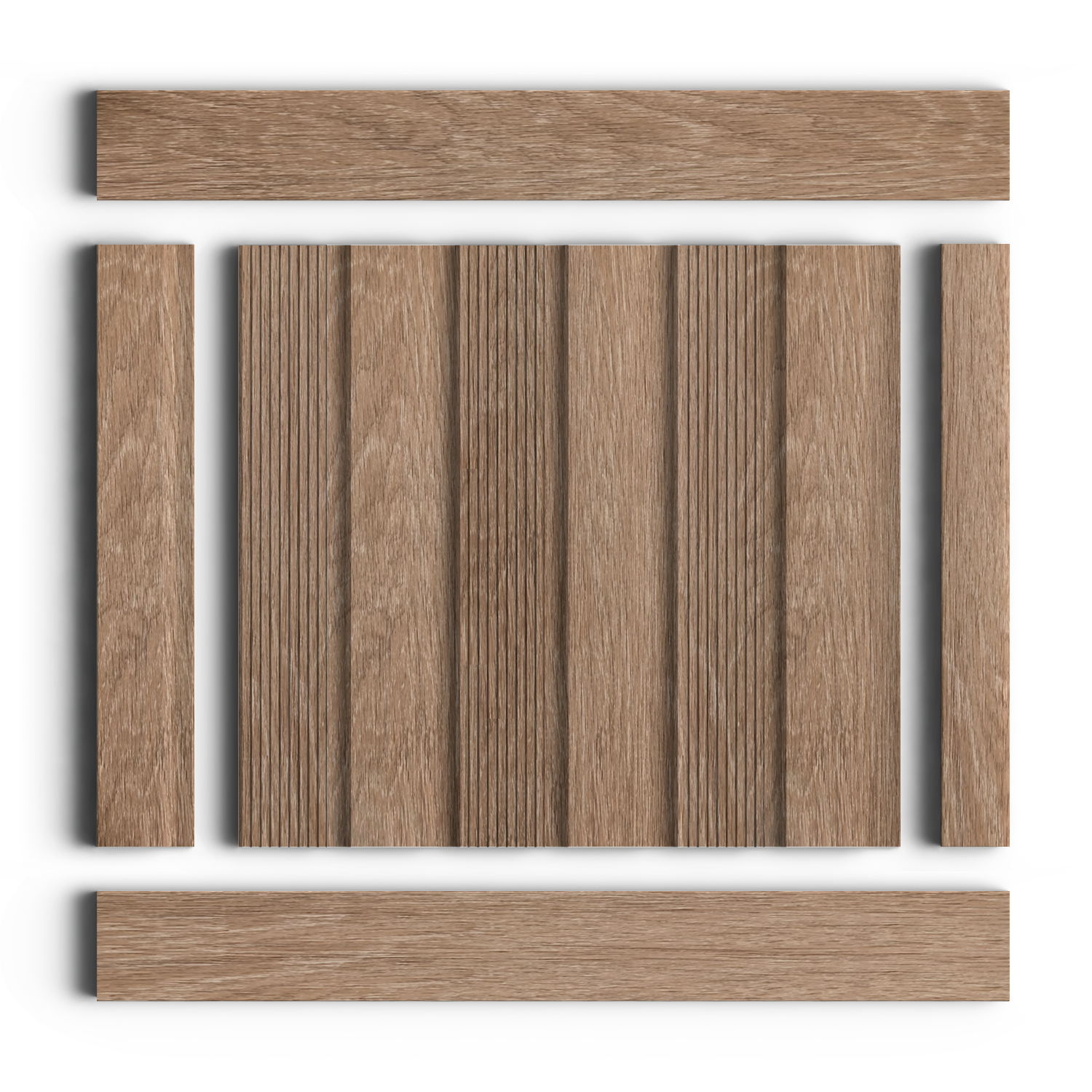 Панель декоративная LV123 BR416 Hiwood 120мм×12мм×2.7м