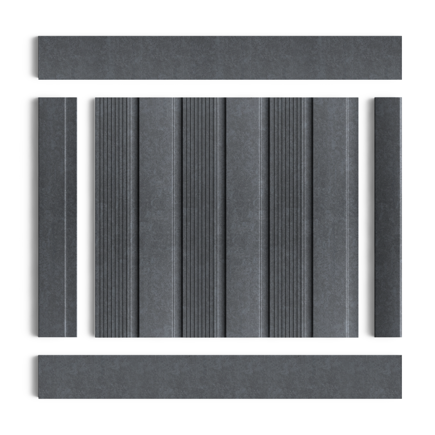 Панель декоративная LV123 S381A Hiwood 120мм×12мм×2.7м