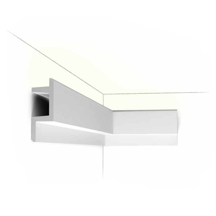Профиль C383 Orac Decor для скрытого освещения 140мм×50мм×2м