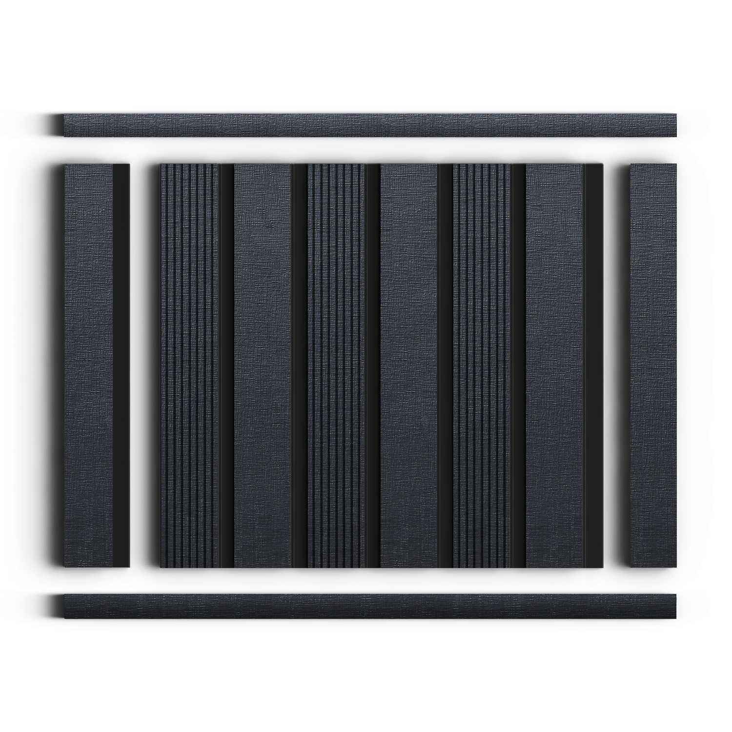 Молдинг D15V2 BK114 Hiwood 15мм×15мм×2,7м