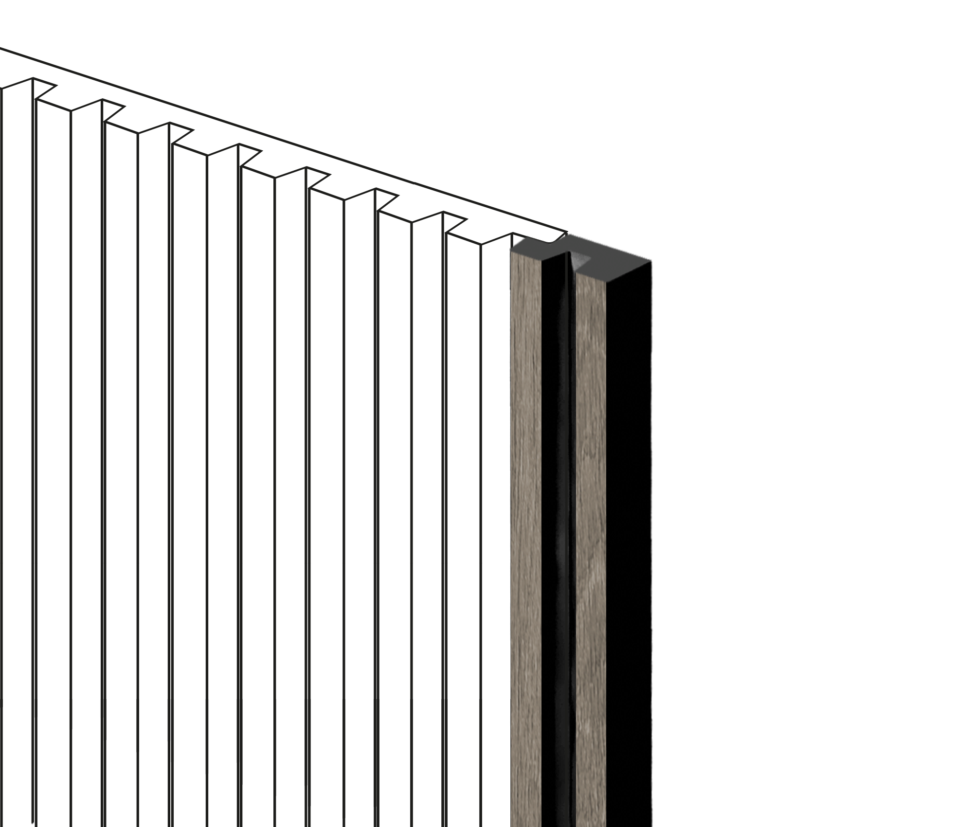 Финишный молдинг LF129B BR490NK Hiwood 23,6мм×2,7м