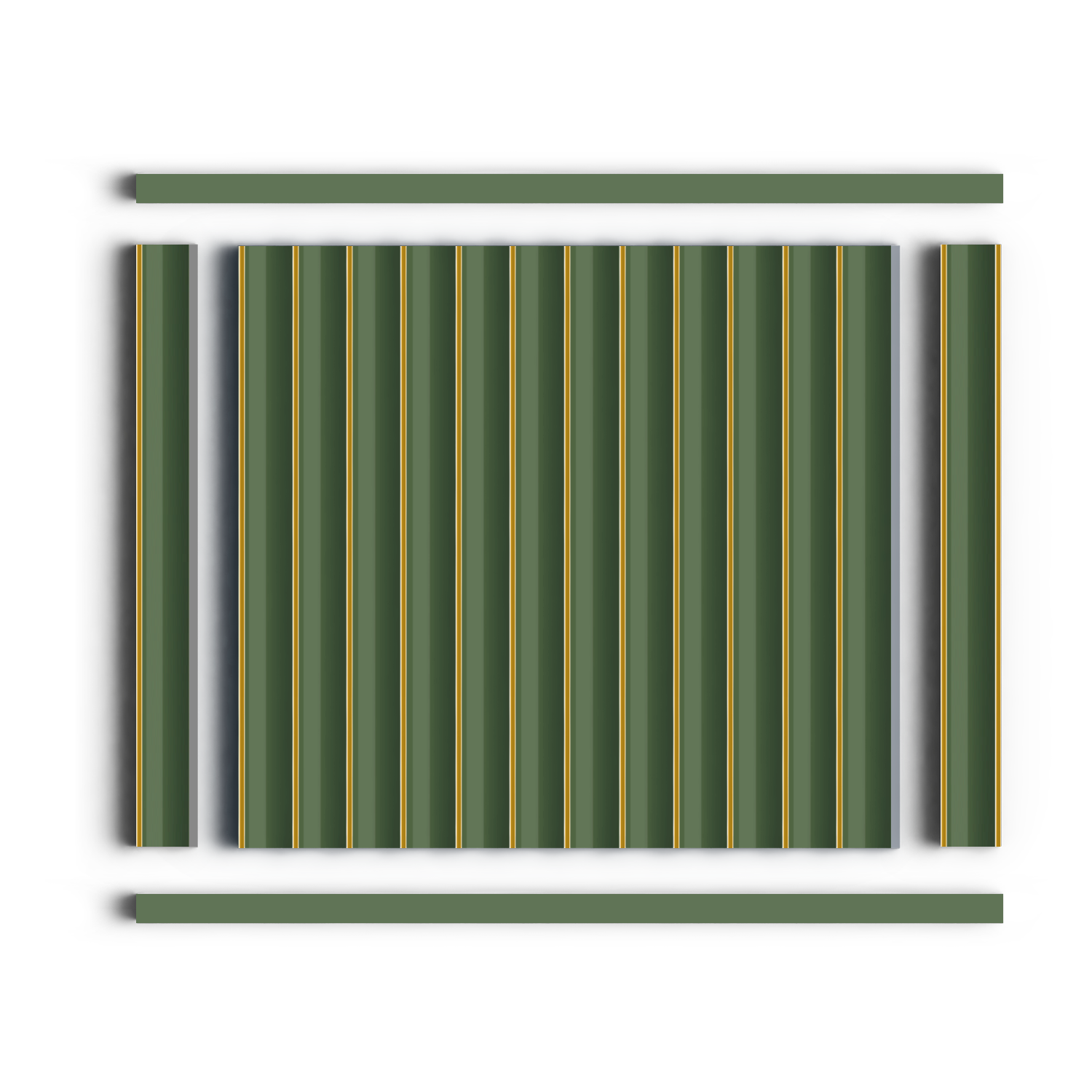 Молдинг D12V1 GN81 Hiwood 12мм×12мм×2,7м