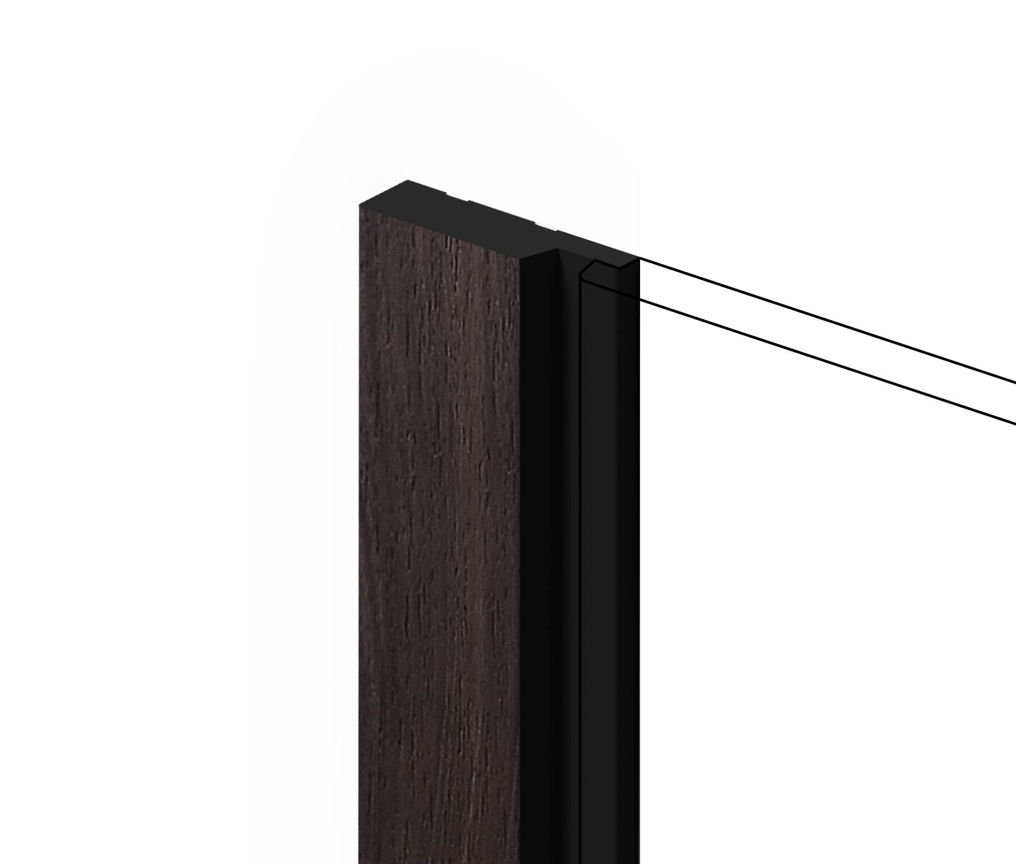 Финишный молдинг LF124A BR395K Hiwood 42мм×2,7м