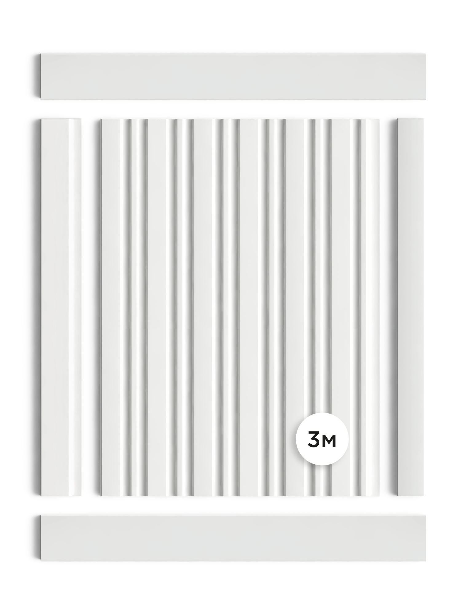 Панель декоративная LV122 LONG NP Hiwood 120мм×12мм×3м