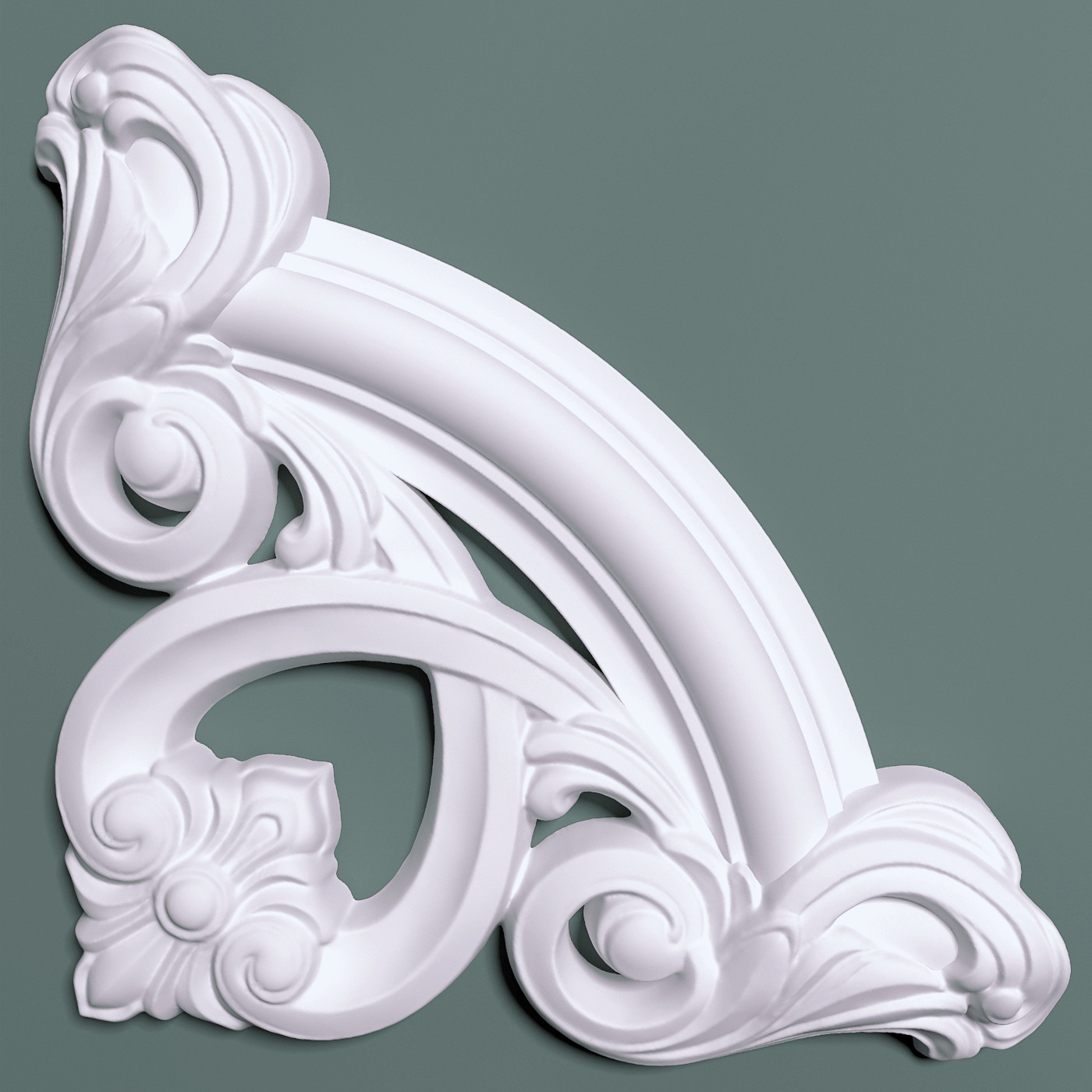 Угол декоративный М12У4 Bello Deco к молдингу накладной 191×191мм