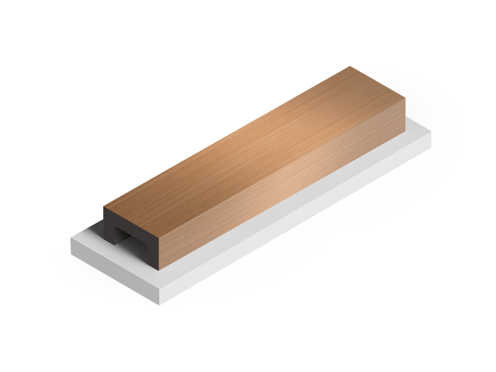 Декоративная рейка LB40 G216 Hiwood 40мм×20мм×2.7м