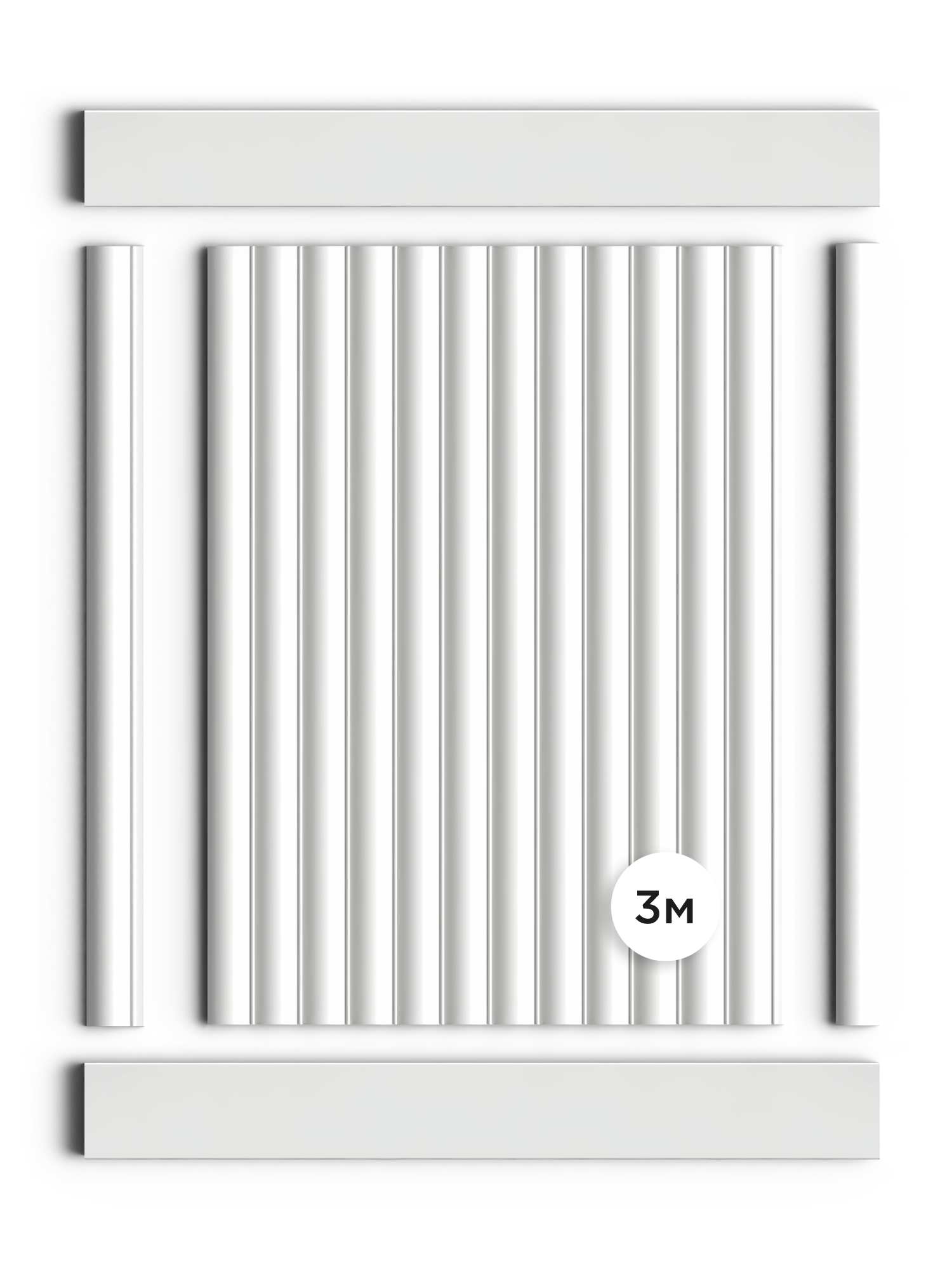 Панель декоративная LV137 LONG NP Hiwood 120мм×12мм×3м