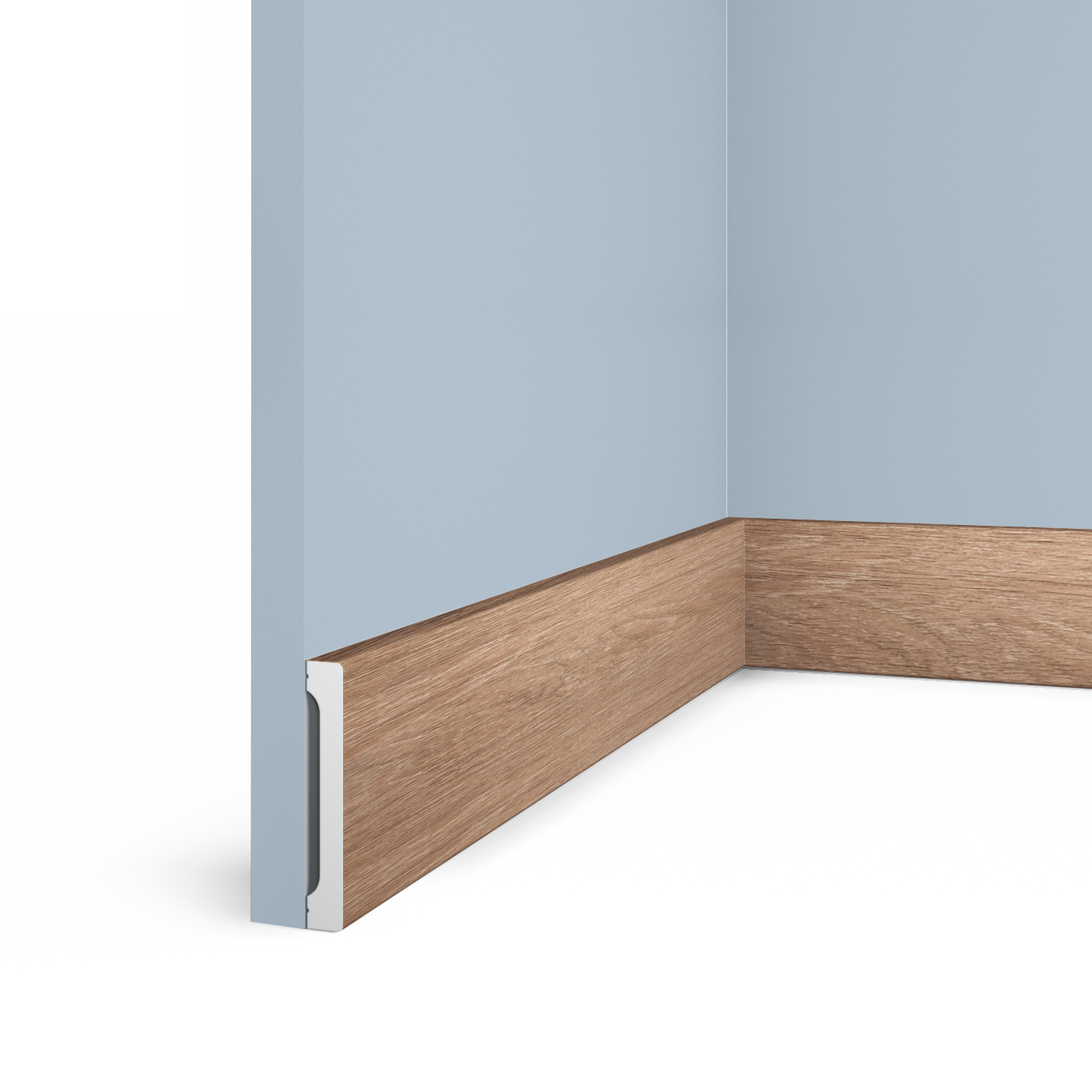 Плинтус B90V1 BR416 Hiwood 90мм×14мм×2,7м