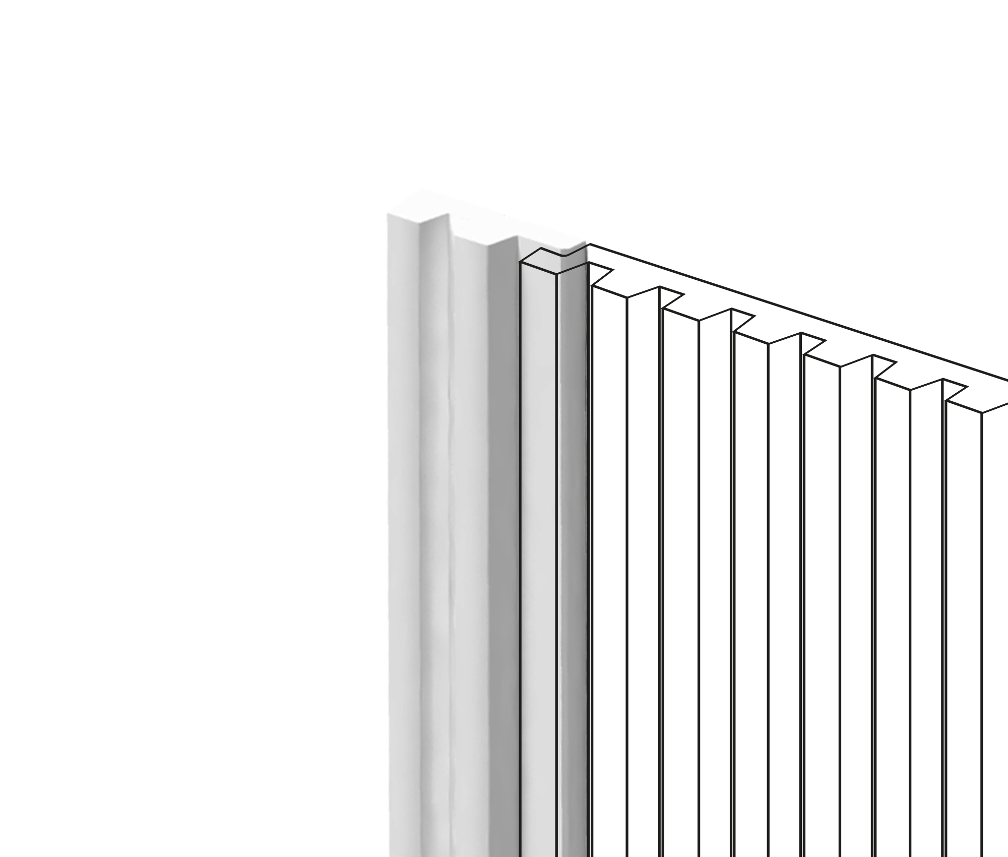 Финишный молдинг LF129A NP Hiwood 33,6мм×2,7м