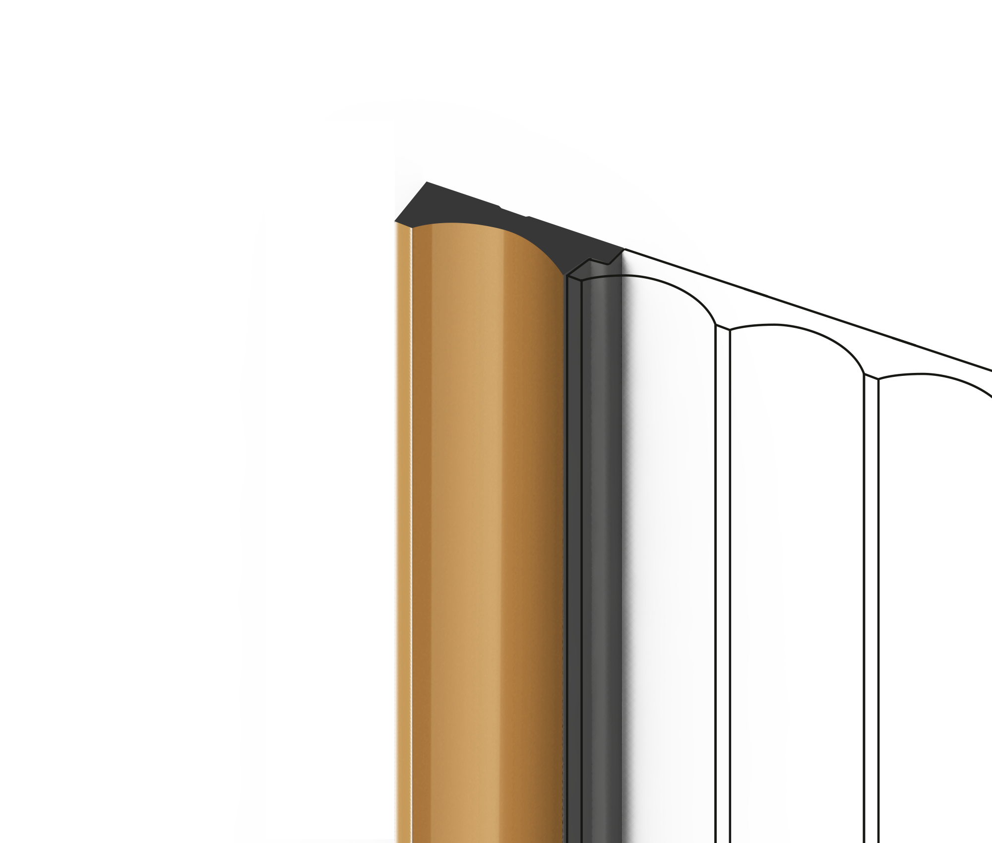 Финишный молдинг LF139A G365 Hiwood 32мм×2,7м