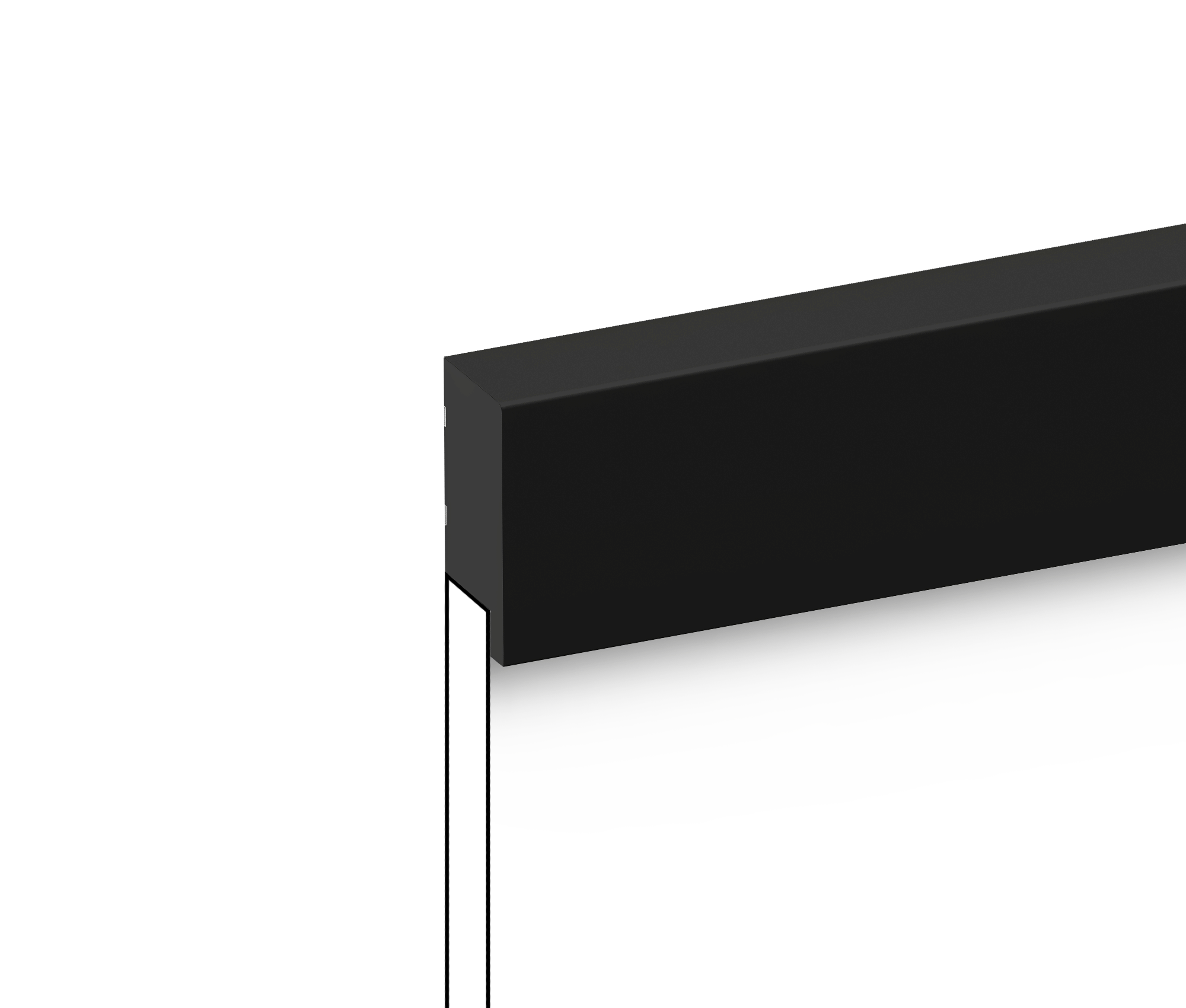 Финишный молдинг LF1 BK Hiwood 50мм×2,7м