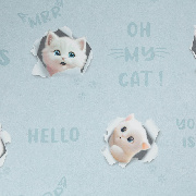 Обои HC72285-16 Home color 3D Cats Home color коллекция 3D Cats производства РОССИЯ в интернет-магазине Обоитрейд