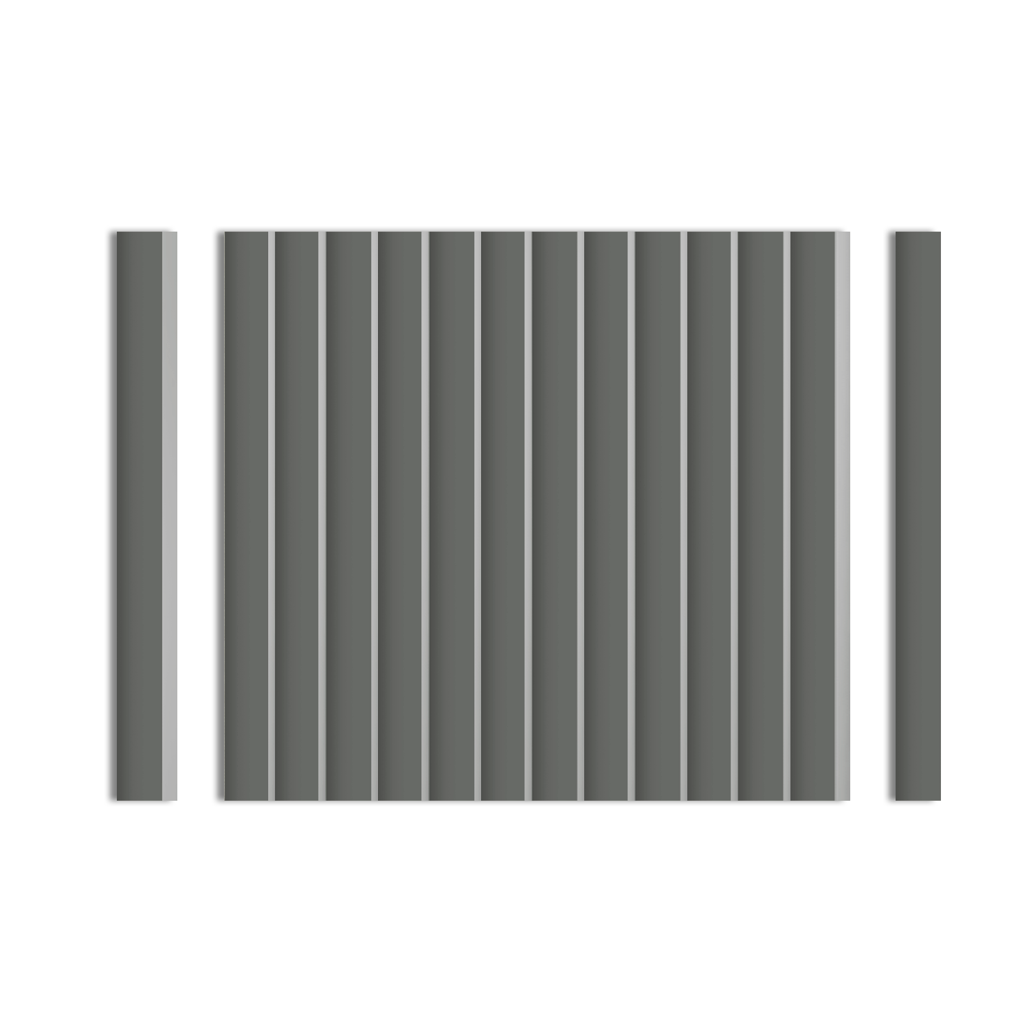 Панель декоративная LV140 GR17 Hiwood 120мм×12мм×2.7м