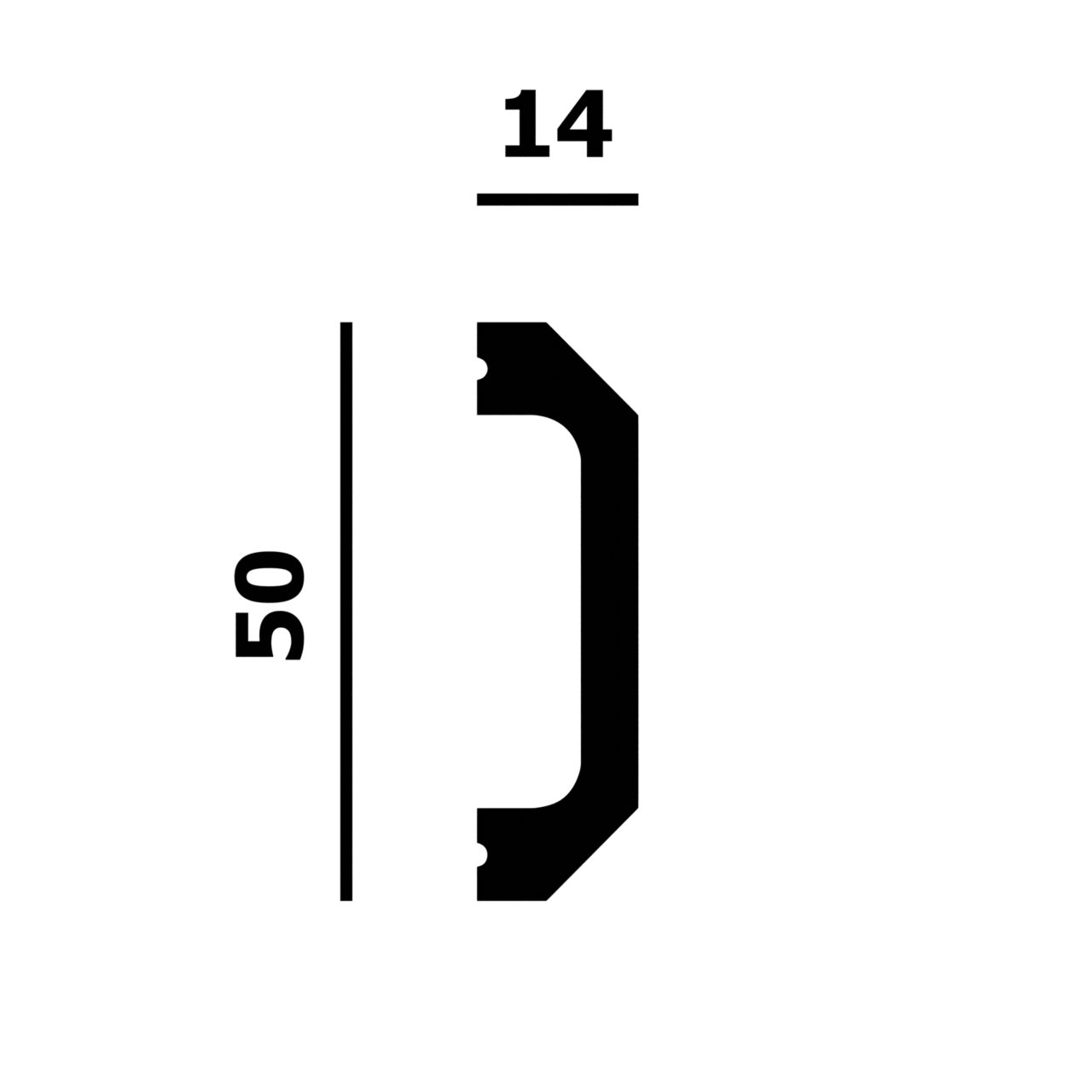 Молдинг P215-2800 (2,8м)