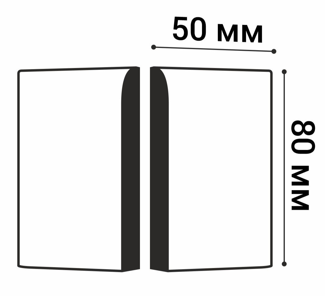 Завершающий элемент плинтуса П 16 Bello Deco 80×19×50мм