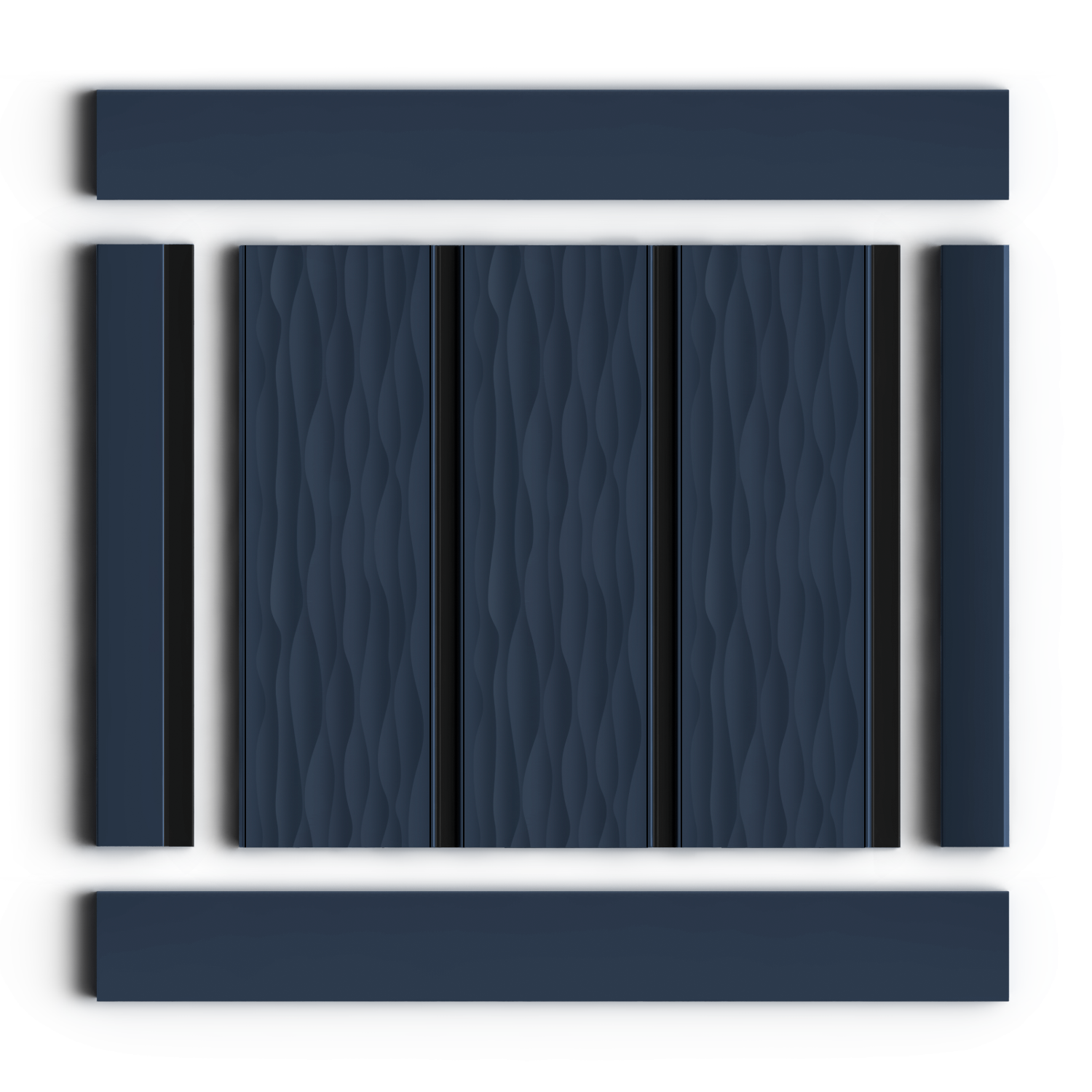 Панель декоративная LV127W BU22K Hiwood 120мм×12мм×2.7м
