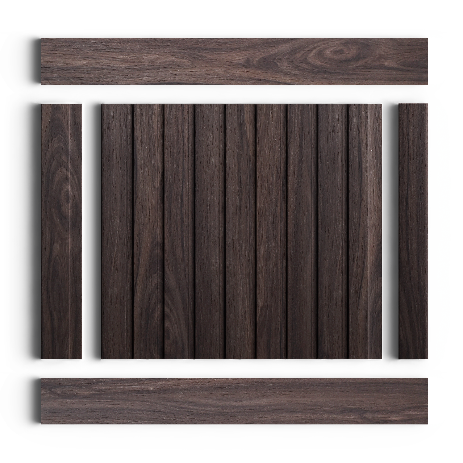 Панель декоративная LV124 BR395 Hiwood 120мм×12мм×2.7м