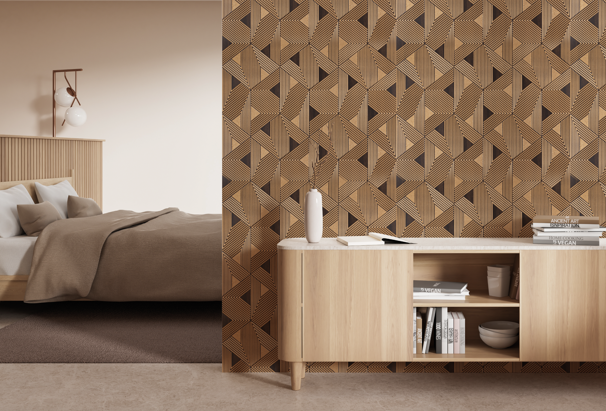 Панель декоративная DM629 BR55 Hiwood 600мм×4мм×3м