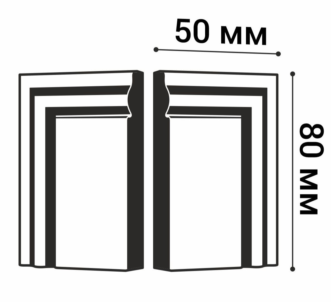 Завершающий элемент плинтуса П 3 Bello Deco 80×20×50мм