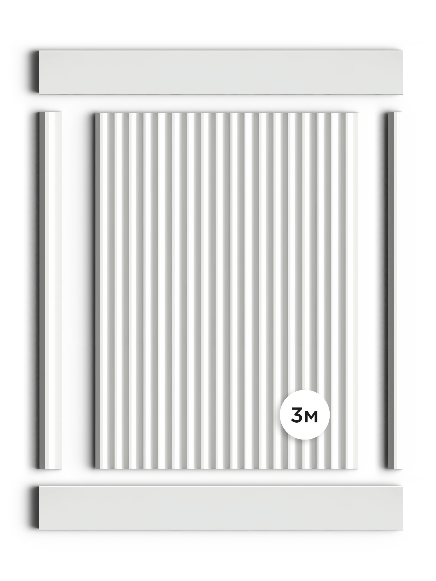 Панель декоративная LV136 LONG NP Hiwood 120мм×12мм×3м