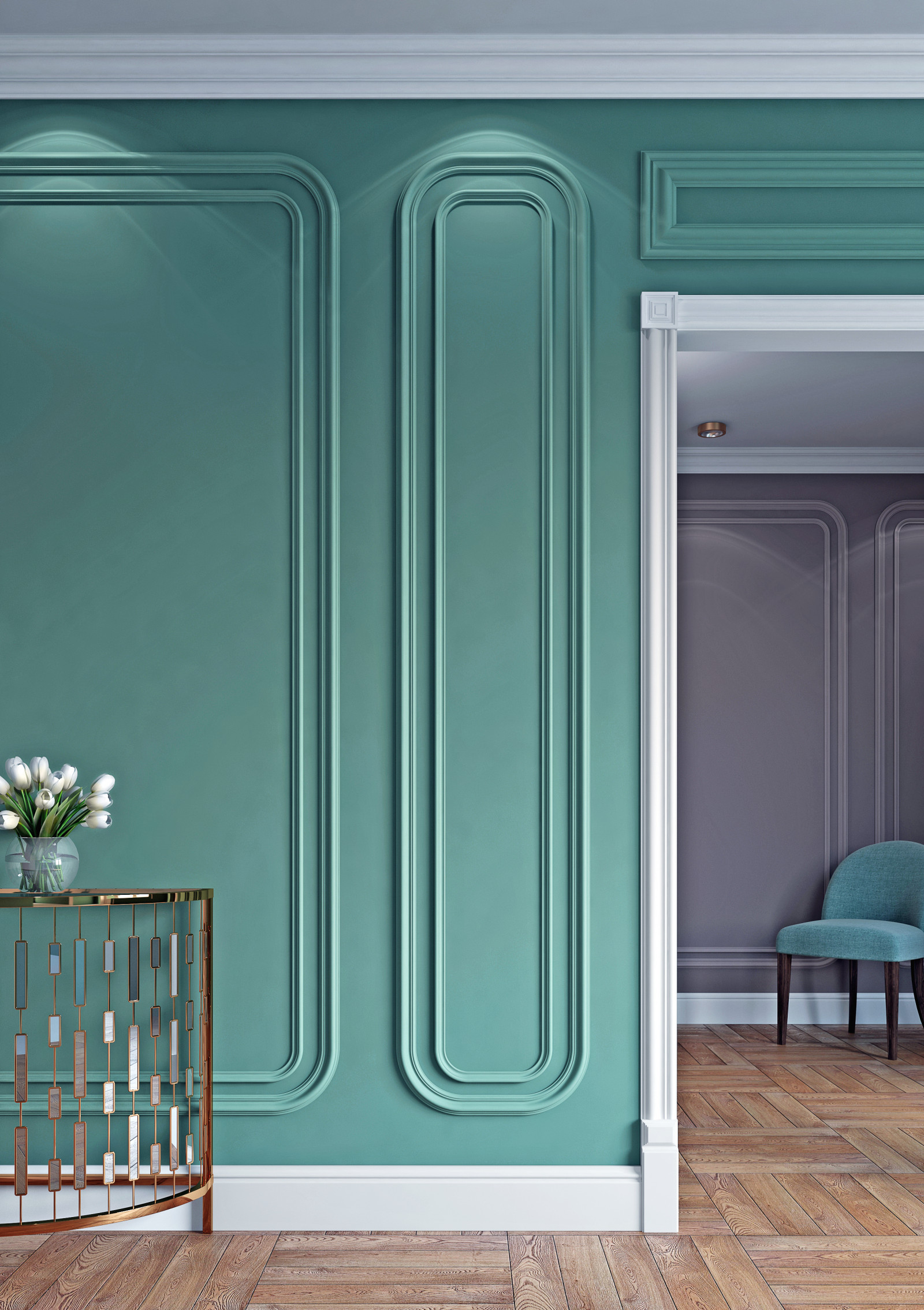 База декоративная Б1 Bello Deco лепная 31×82×250мм