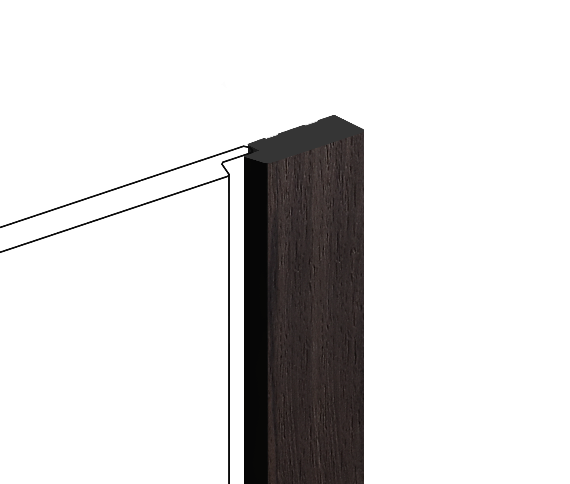 Финишный молдинг LF124B BR395K Hiwood 31мм×2,7м