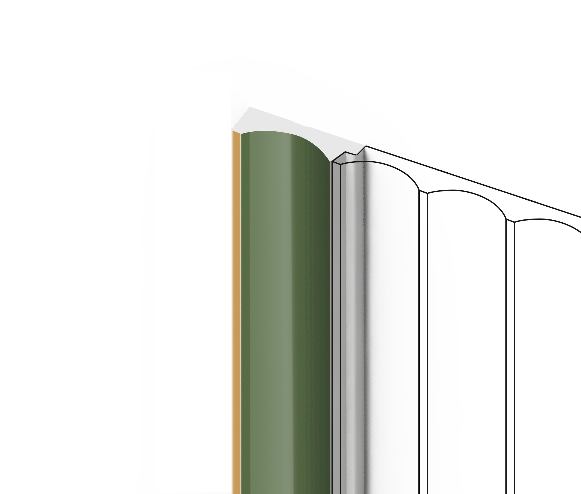 Финишный молдинг LF139A GN81G Hiwood 32мм×2,7м