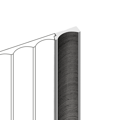 Финишный молдинг LF139B GR26 Hiwood 34мм×2,7м