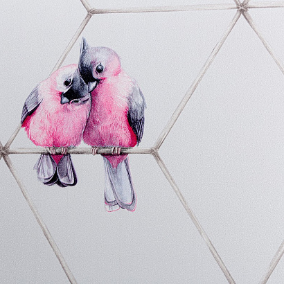 Обои TC72063-44 Trend Color Birds Trend Color коллекция Birds производства РОССИЯ в интернет-магазине Обоитрейд