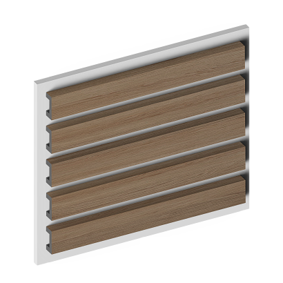 Декоративная рейка LB40 BR417 Hiwood 40мм×20мм×2.7м