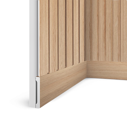 Плинтус B90V1 BR417 Hiwood 90мм×14мм×2,7м