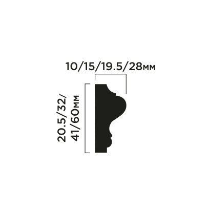 Молдинг LD60 Hiwood 60мм×2м