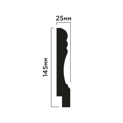 Плинтус W009L Hiwood 145мм×25мм×2м