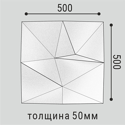 Стеновая панель СП 16 Bello Deco 50×500×500мм