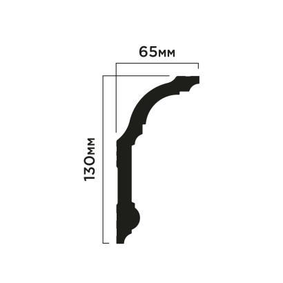 Карниз A130 Hiwood 130мм×65мм×2м