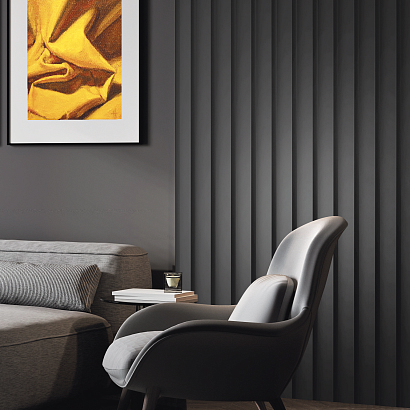 Панель декоративная LV141 BK Hiwood 116мм×17,5мм×2.7м