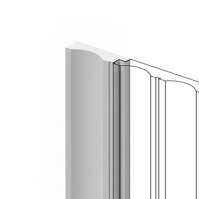 Финишный молдинг LF138A NP Hiwood 43,3мм×2,7м