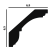 P17_profile_size_black Карниз P17