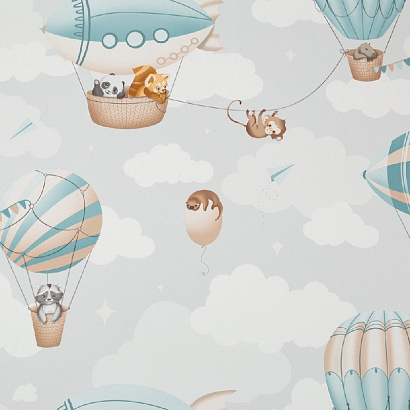 Обои HC72270-14 Home color Zoo Child Home color коллекция Zoo Child производства РОССИЯ в интернет-магазине Обоитрейд