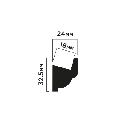 Молдинг LB32 Hiwood 32,5мм×2м