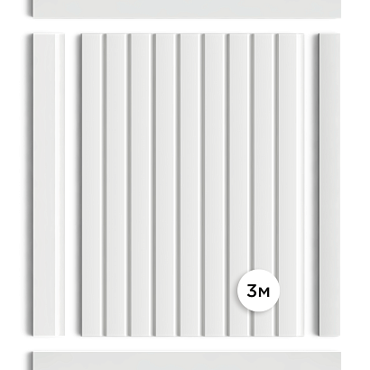 Панель декоративная LV124 LONG NP Hiwood 120мм×12мм×3м