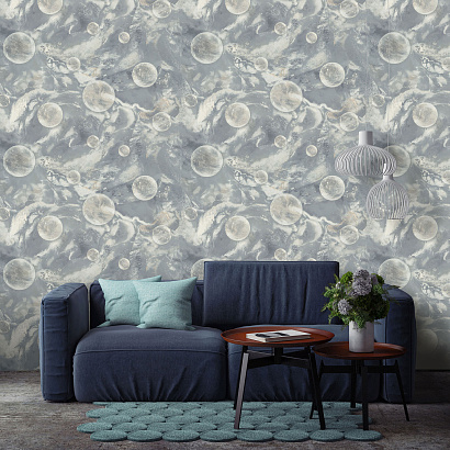 Обои 9273-23 Monte Solaro Universe Светятся в темноте Monte Solaro коллекция Universe производства РОССИЯ в интернет-магазине Обоитрейд