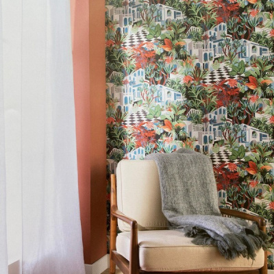 Обои 687408 Rasch Tropical House