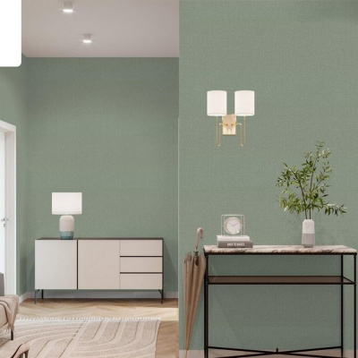 Обои VV72301-77 VOG Oliver (212414 Kof brand), рогожка, зеленые