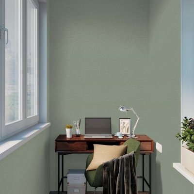 Обои VV72301-77 VOG Oliver (212414 Kof brand), рогожка, зеленые