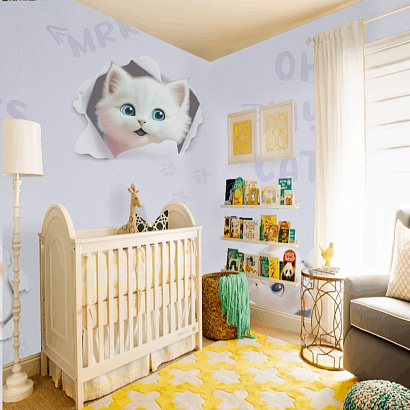 Обои HC72285-56 Home color 3D Cats Home color коллекция 3D Cats производства РОССИЯ в интернет-магазине Обоитрейд