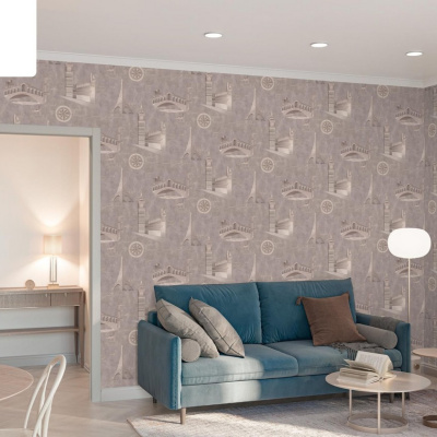 Обои PL72406-45 Palitra Life Стена путешествий